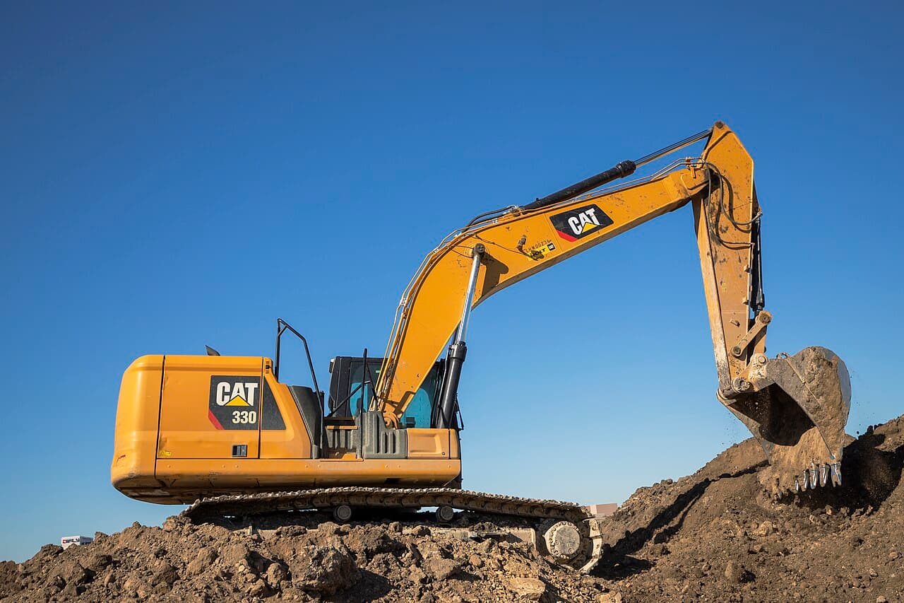 Caterpillar 320 vikšrinis ekskavatorius, 2016 m.
